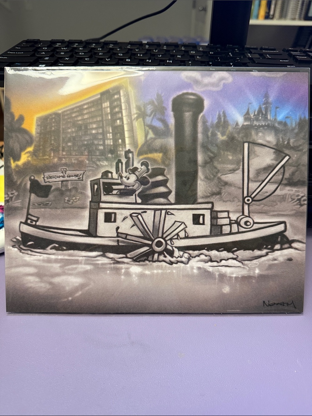 Disney Vacation Club Noah Ellis Steamboat Willie Print